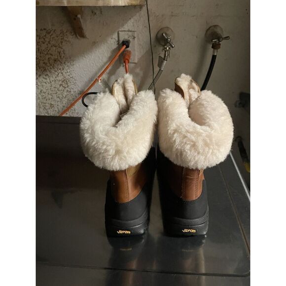 UGG Butte Worchester Brown Leather Waterproof Vibram Boots Men 9M US/42EU 5521 - Picture 11 of 16